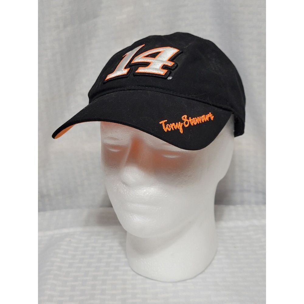 NASCAR Tony Stewart 14 Chase Authentics Stewart Haas Racing Hat Black Orange Cap